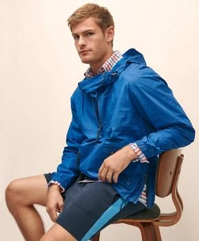 Brooks Brothers Cotton Hooded Popover