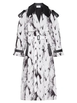 Givenchy | Trench-Coat in Taffetas with Hair Print