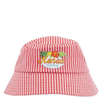 Kenzo Kenzo Girls Striped Pattern Bucket Hat, Size 52