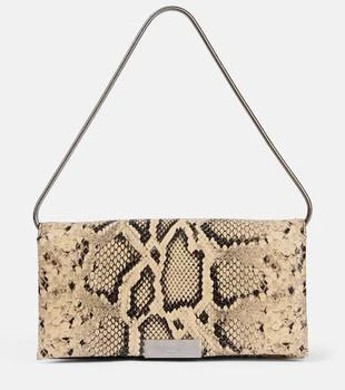 Jil Sander | Carnet snake-effect leather clutch