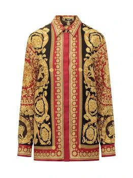 Versace | Versace Pattern-Printed Long-Sleeved Shirt