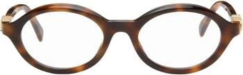 Gucci | Brown Oval Optical Glasses