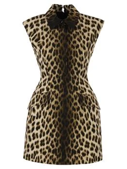 Max Mara | Sportmax Lonza Leopard Printed Midi Dress