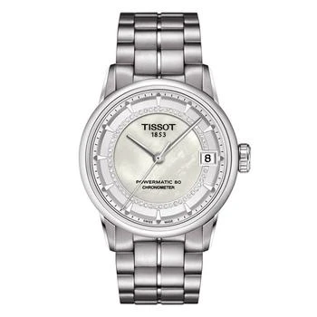 Tissot Women's Swiss Automatic T-Classic Luxury Diamond (x ct. t.w.) Stainless Steel Bracelet Watch 33mm