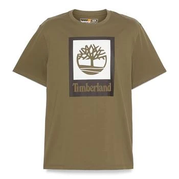 Timberland Timberland Men's Square Stack Logo Short Sleeve T-Shirt