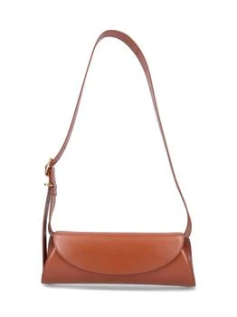 Jil Sander | Jil Sander Cannolo Logo Embossed Small Shoulder Bag