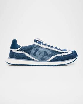 Dolce & Gabbana | Aria DG Distressed Denim Runner Sneakers