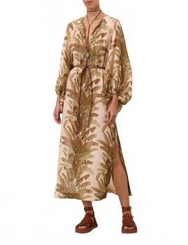 Zimmermann | Ascension Midi Dress In Green Palm