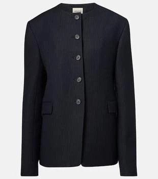 Khaite | Jameson pinstripe wool-blend jacket