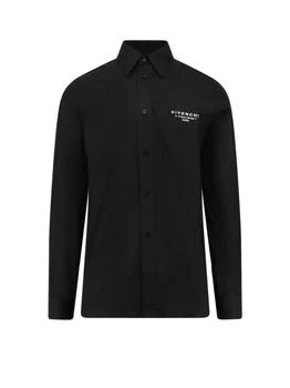 Givenchy | Givenchy Logo Embroidered Long-Sleeved Shirt
