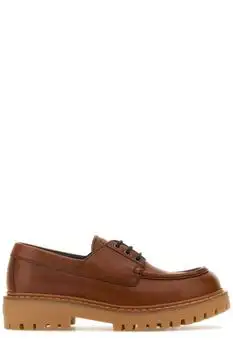 Prada | Prada Logo-Debossed Lace-Up Shoes