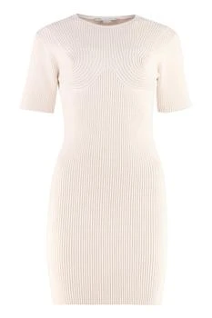Stella McCartney | Stella McCartney Ribbed Knitted Mini Dress