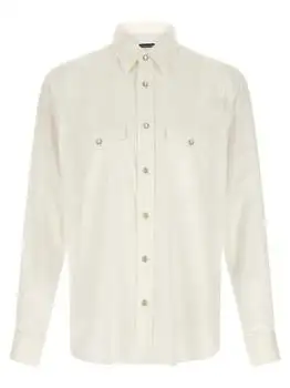Tom Ford | Tom Ford Light Western Twill Slim Fit Buttoned Shirt