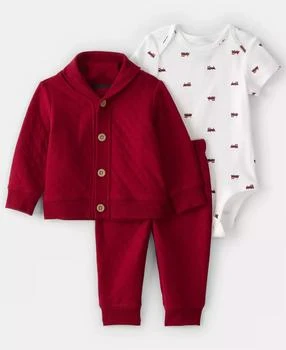 Carter
s Baby Boys
 Quilted Cardigan, Bodysuit and Pants, 3-Piece Set