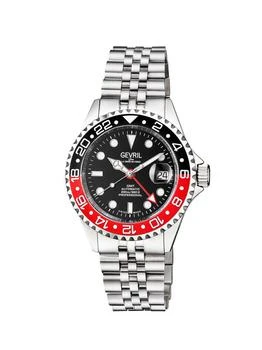 Gevril | Wall Street GMT Swiss Automatic Stainless Steel Bracelet Watch