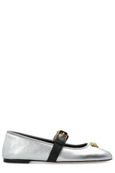 Versace | Versace La Medusa Metallic Ballerinas
