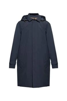 Moncler | Moncler Larezila Collared Hood Detailed Coat