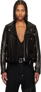 Rick Owens | Black Concoridans Bauhaus Stooges Leather Jacket