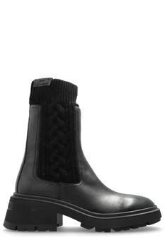 Jimmy Choo | Jimmy Choo Panelled Round-Toe Boots