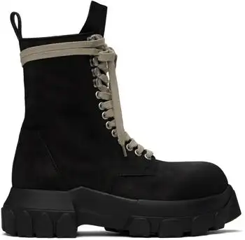 Rick Owens | Black Porterville Army Tractor Boots