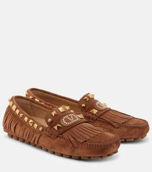 Valentino | Plaster Caster VLogo suede driving shoes