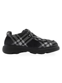 Burberry | Check Woven Creeper Sneakers