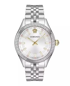 Versace | Hellenyium Silver Stainless Steel Bracelet Watch, 36mm