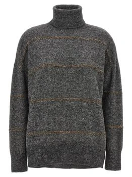 Brunello Cucinelli | Brunello Cucinelli Oversized Turtleneck Knitted Jumper
