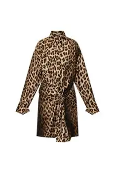 Max Mara | Sportmax Cinema Leopard Printed Shirt Dress