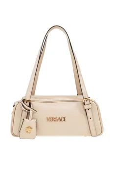 Versace | Versace Logo-Lettering Zipped Shoulder Bag
