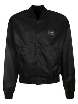 Dolce & Gabbana | Dolce & Gabbana Logo Patch Bomber Jacket
