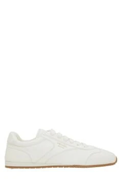 Prada | Prada Logo-Printed Lace-Up Sneakers