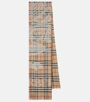 Burberry | EKD Burberry Check wool and silk scarf