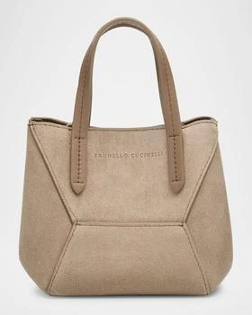 Brunello Cucinelli | Essense Monili Leather Top-Handle Bag