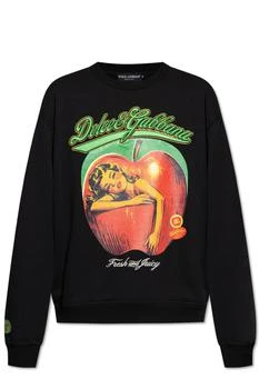 Dolce & Gabbana | Dolce & Gabbana Graphic Printed Crewneck Sweatshirt