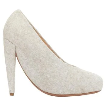 MAISON MARGIELA | Wool Felt Convex Sole High Heel Pumps