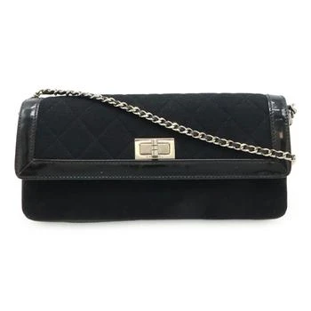 Chanel | Canvas Patent Leather Shoulder Bag (Pre-Owned)