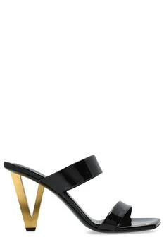 Versace | Versace Square-Toe Slip-On Heeled Sandals