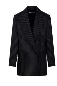Max Mara | Max Mara Mattia Striped Double-Breasted Blazer