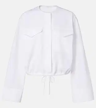 Givenchy | Logo cropped cotton poplin shirt