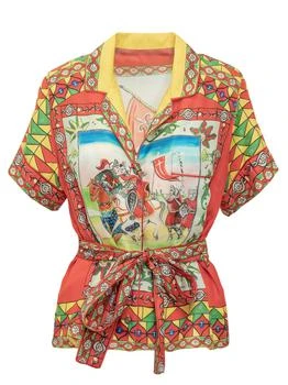 Dolce & Gabbana | Dolce & Gabbana Graphic-Printed Pajama-Style Shirt