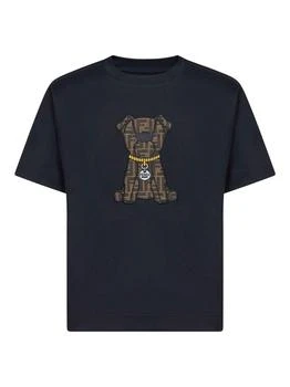 Fendi | Fendi Logo Dog Crewneck T-Shirt