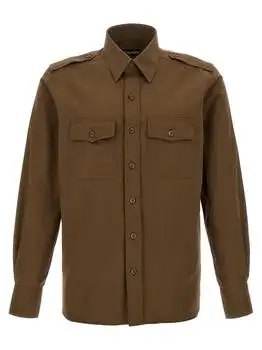 Tom Ford | Tom Ford Faille Military Shirt