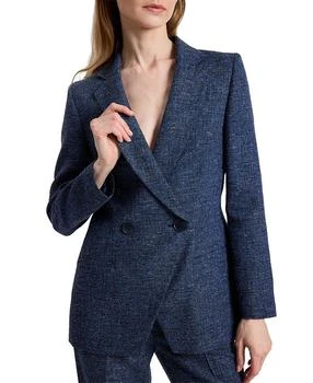 Santorelli Rowan Double Breasted Blazer in Modern Donegal Fabric