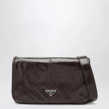 Prada | Brown shoulder bag with flap