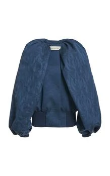 Dries Van Noten | Dries Van Noten Virginny Balloon-Sleeved Silk-Blend Jacket - Moda Operandi
