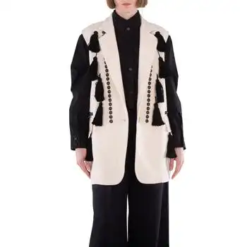 Max Mara | Open Box - Max Mara Arco Tassel-Embellished Sleeveless Vest, Brand Size 42 ( US Size 8 )