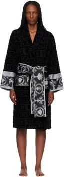 Versace | Black 'I Heart Baroque' Bathrobe