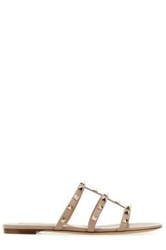 Valentino | Valentino Garavani Rockstud Open Toe Flat Sandals