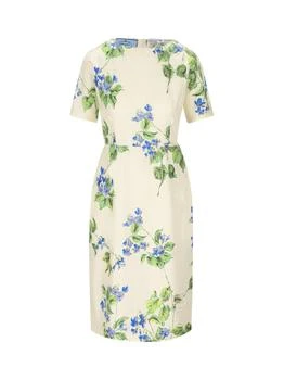 Prada | Prada Floral Printed Short-Sleeved Dress
